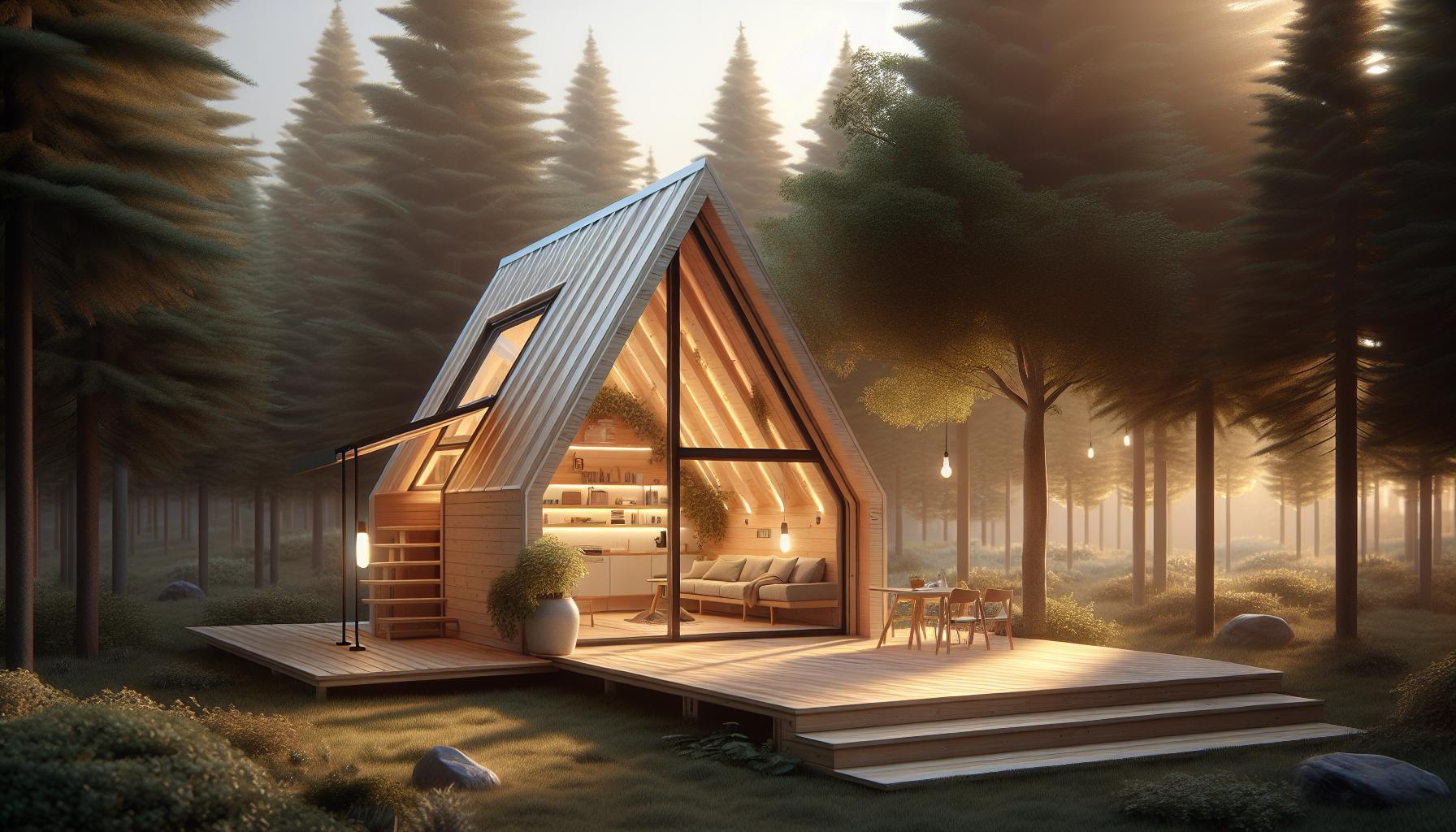 A Frame Tiny House Plans: Blueprint Your Perfect Triangle Escape